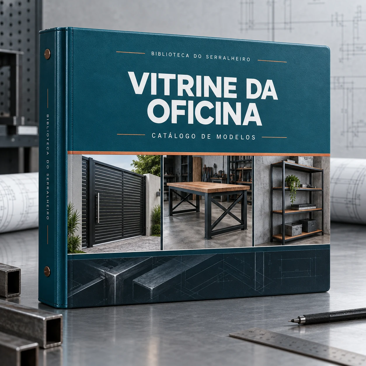 Mockup do material digital Vitrine da Oficina